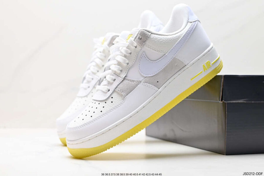 Nike Air Force 1 Low White Opti Yellow Womens FQ0709-100