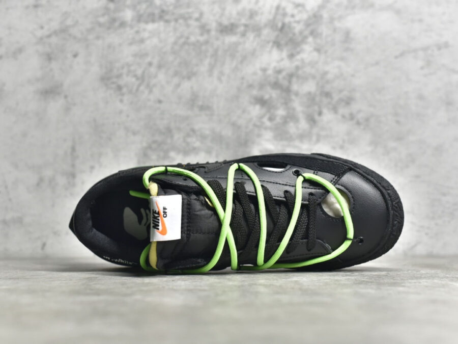 Off-white X Nike Blazer Low Black Green DH7863-001
