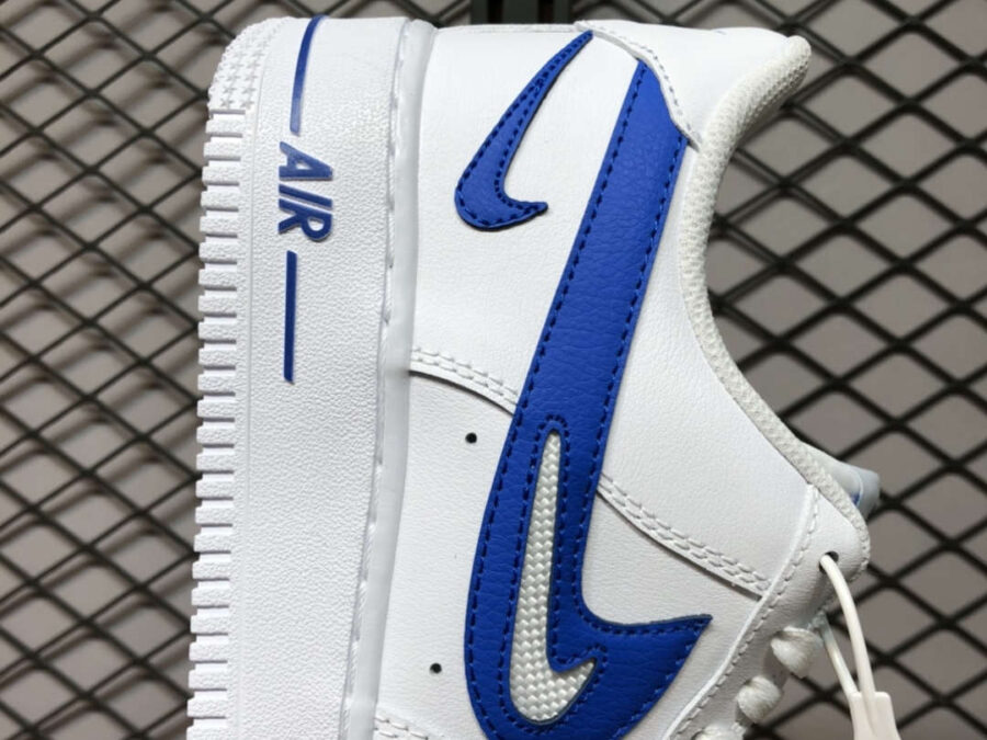 Nike Air Force 1 07 Cut Out Swoosh Game Royal DR0143-100